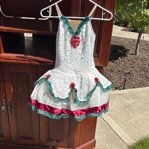 Charming Kids Dance Costume with Floral Details
